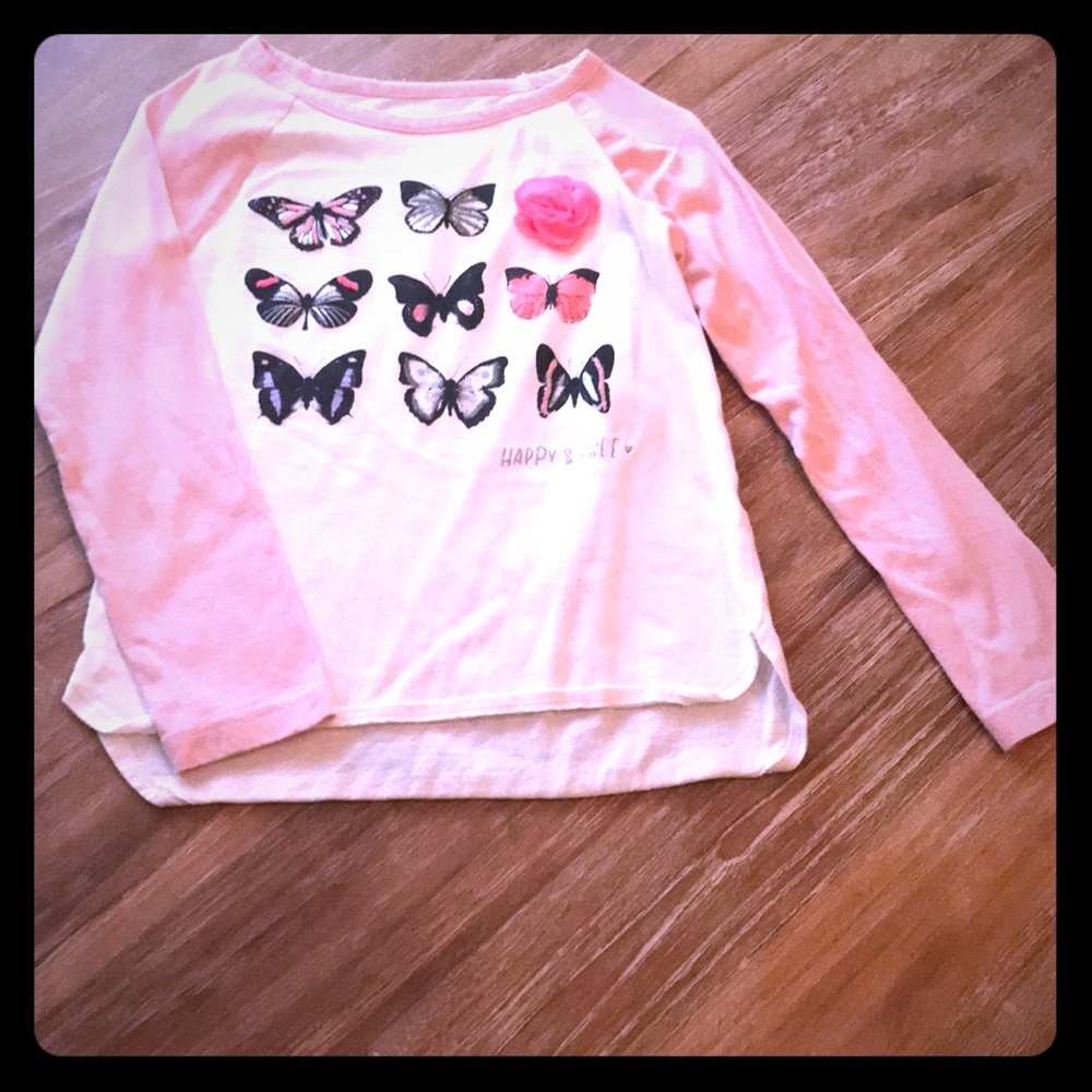 5 for $20🦋Size 8 long sleeve butterfly shirt